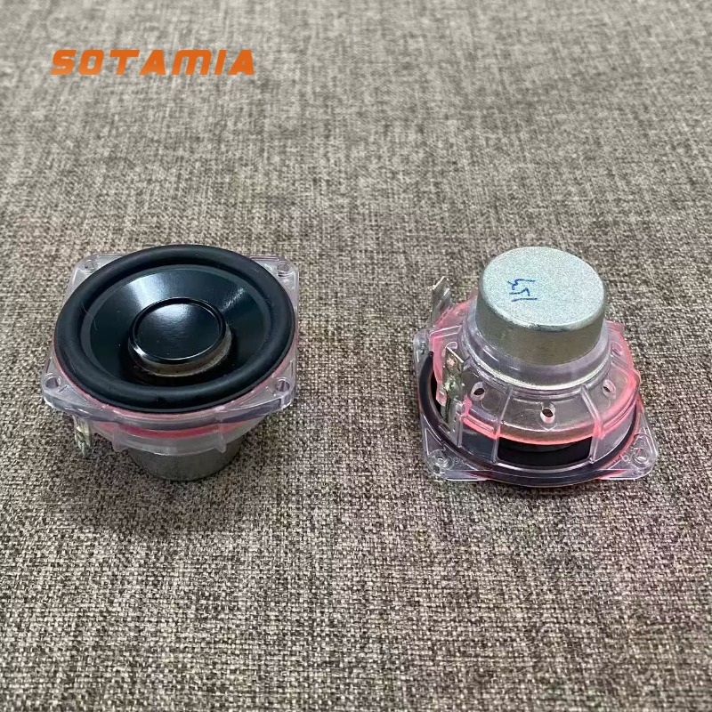 Soundbar Bluetooth Home - SOTAMIA 2Pcs Crystal Speaker 1.5 Inch