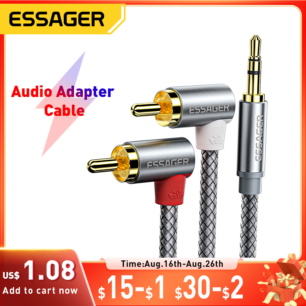 Home Cinema Hall - Essager 90 ° Angle RCA Audio