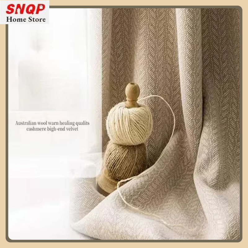 Blackout Curtain Thick - Modern Fashion Chenille Luxury Curtains for