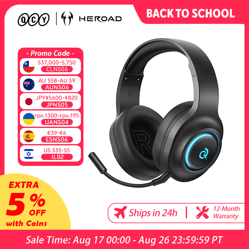 Soundbar Bluetooth Home - QCY Heroad V200 Gaming Headset with