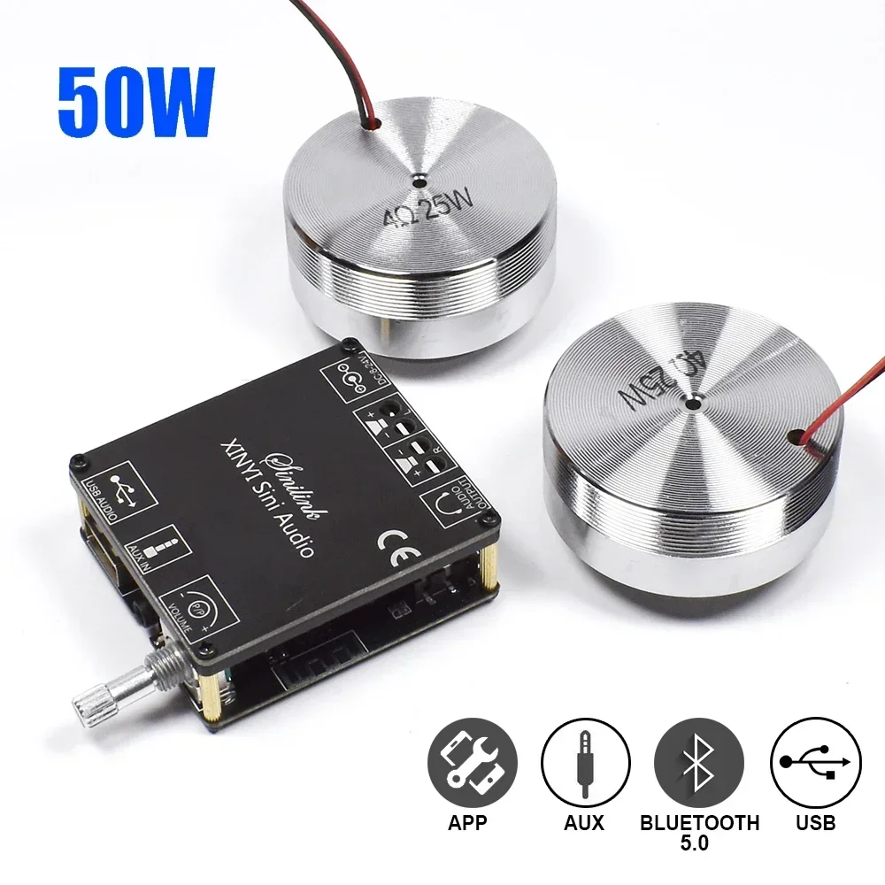 Home Cinema Theatre - 2*25W Portable Stereo Vibration Speaker Audio
