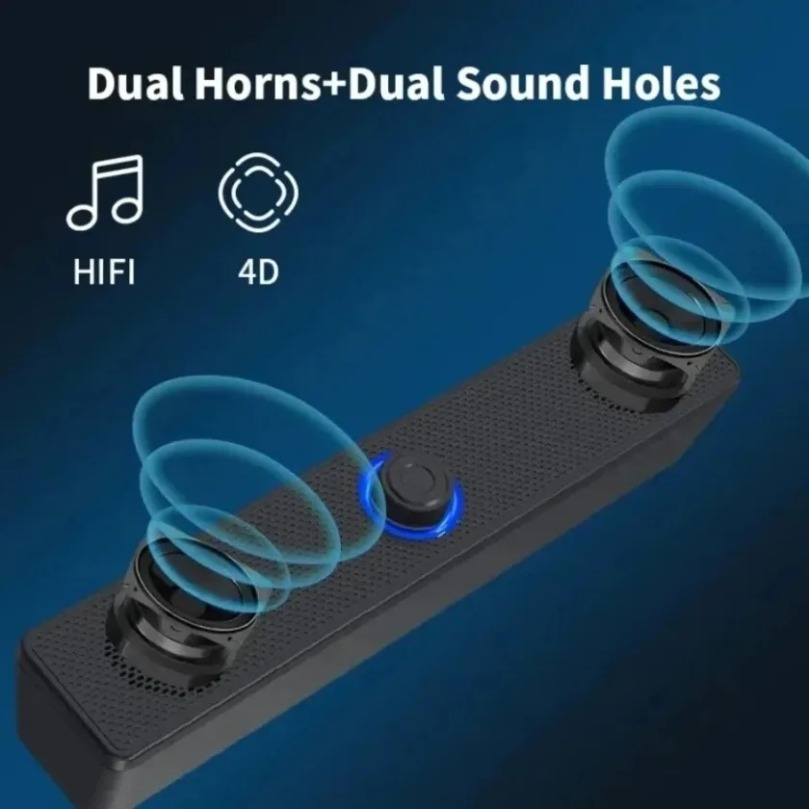 Home Cinema Gaming - Wireless Bluetooth and PC Soundbar Wired