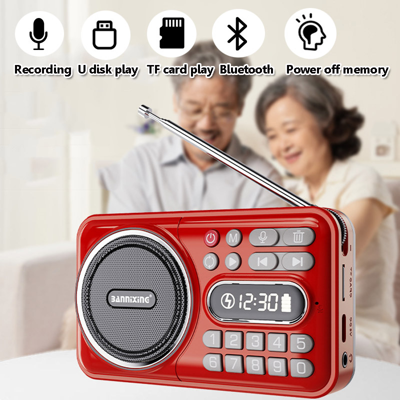 Soundbar Bluetooth Home - Mini Pocket FM Radio Best Reception