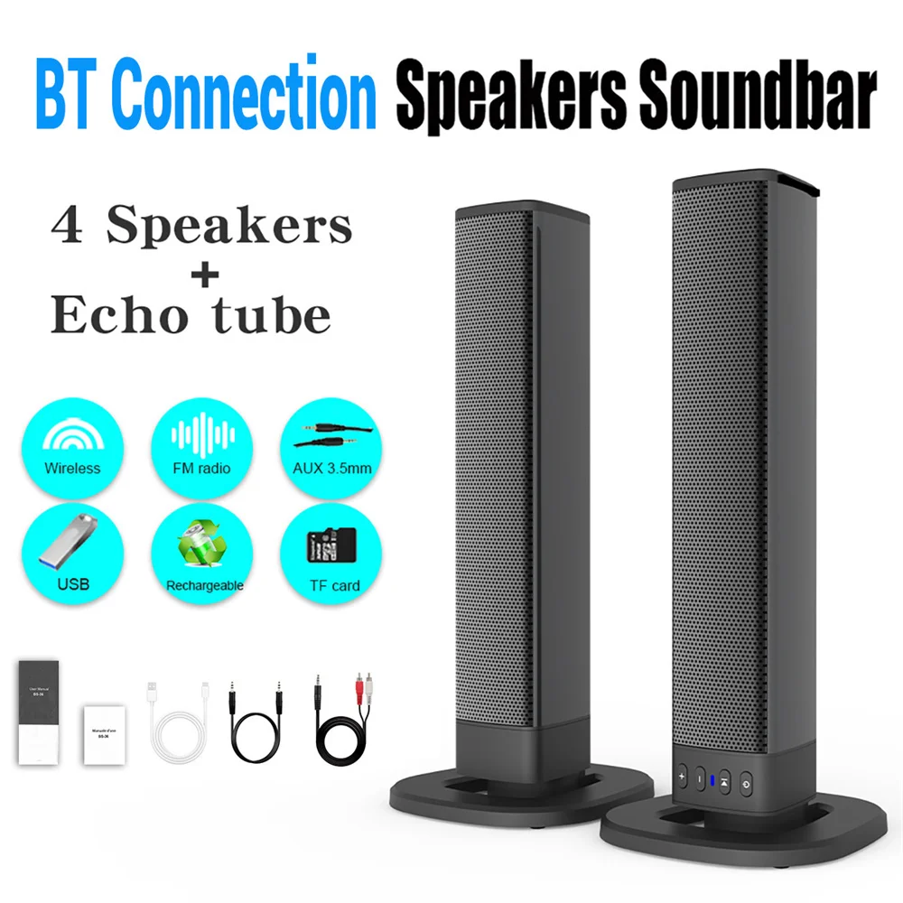 Wireless Bluetooth TV Sound Ba - Soundbar Bluetooth Home recension och pris