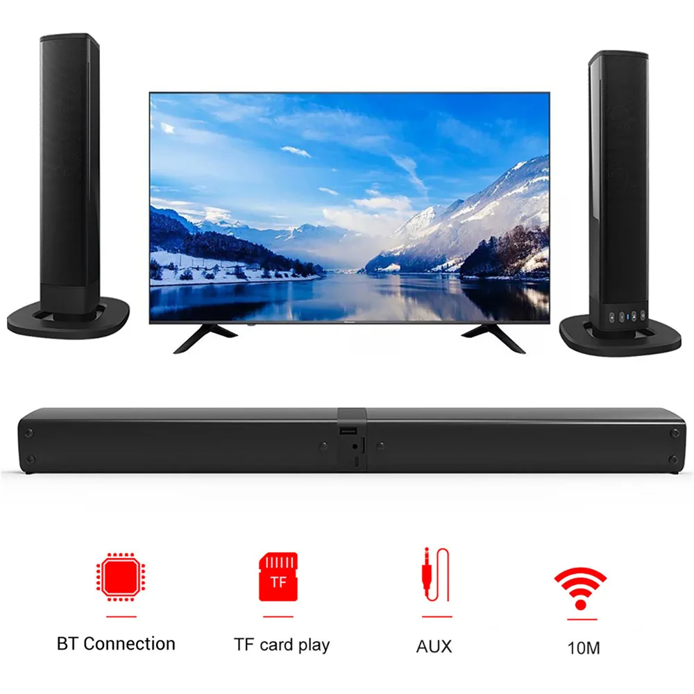 Wireless Bluetooth TV Sound Ba - Soundbar Bluetooth Home recension och pris