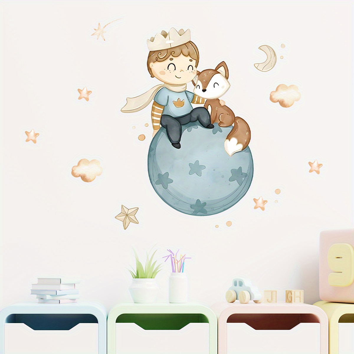 Cartoon Cute Prince Fox Balloo - Home Cinema Room recension och pris