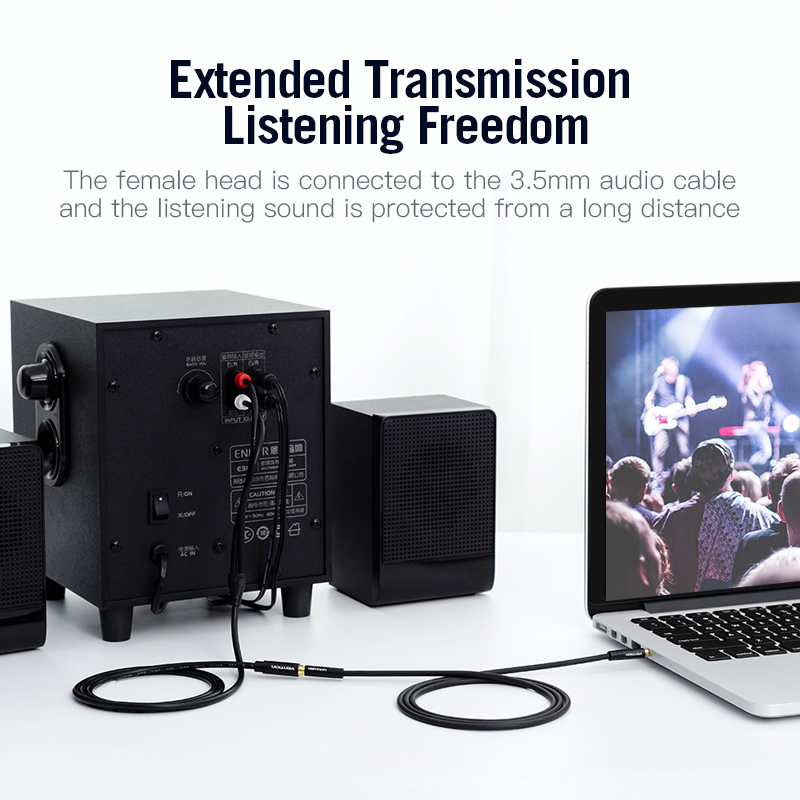 Vention Jack 3.5mm Female to 2 - Home Cinema Hall recension och pris