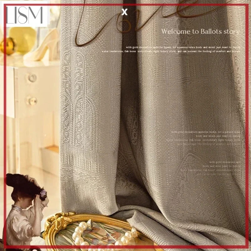 French Relief Embroidered Luxu - Blackout Curtain Thick recension och pris