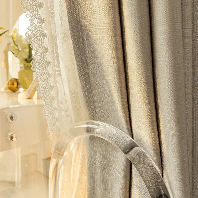 French Relief Embroidered Luxu - Blackout Curtain Thick recension och pris