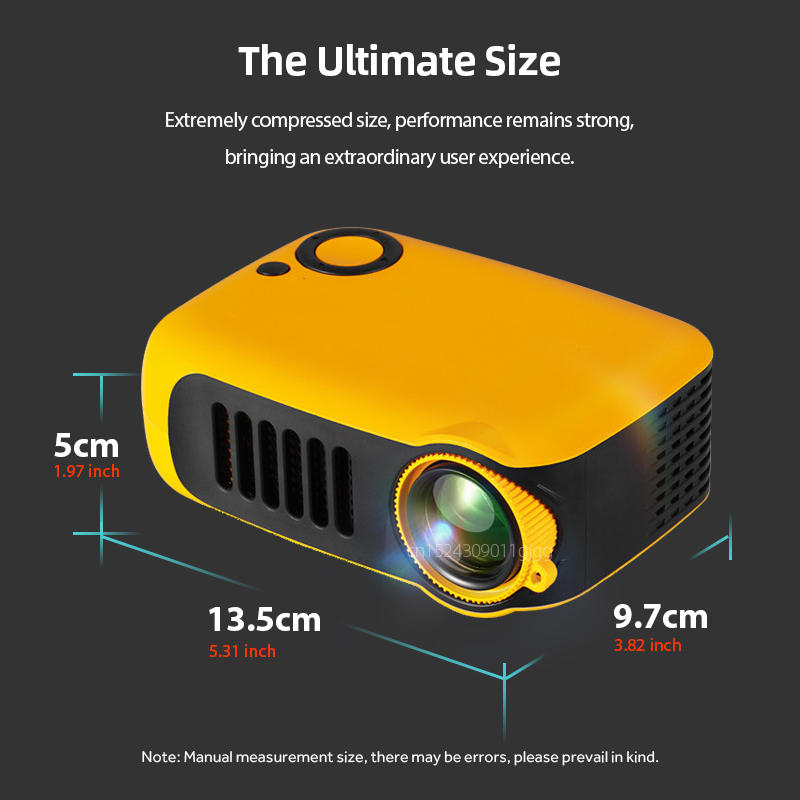 A2000 Mini Projector Portable  - Home Cinema Gaming recension och pris