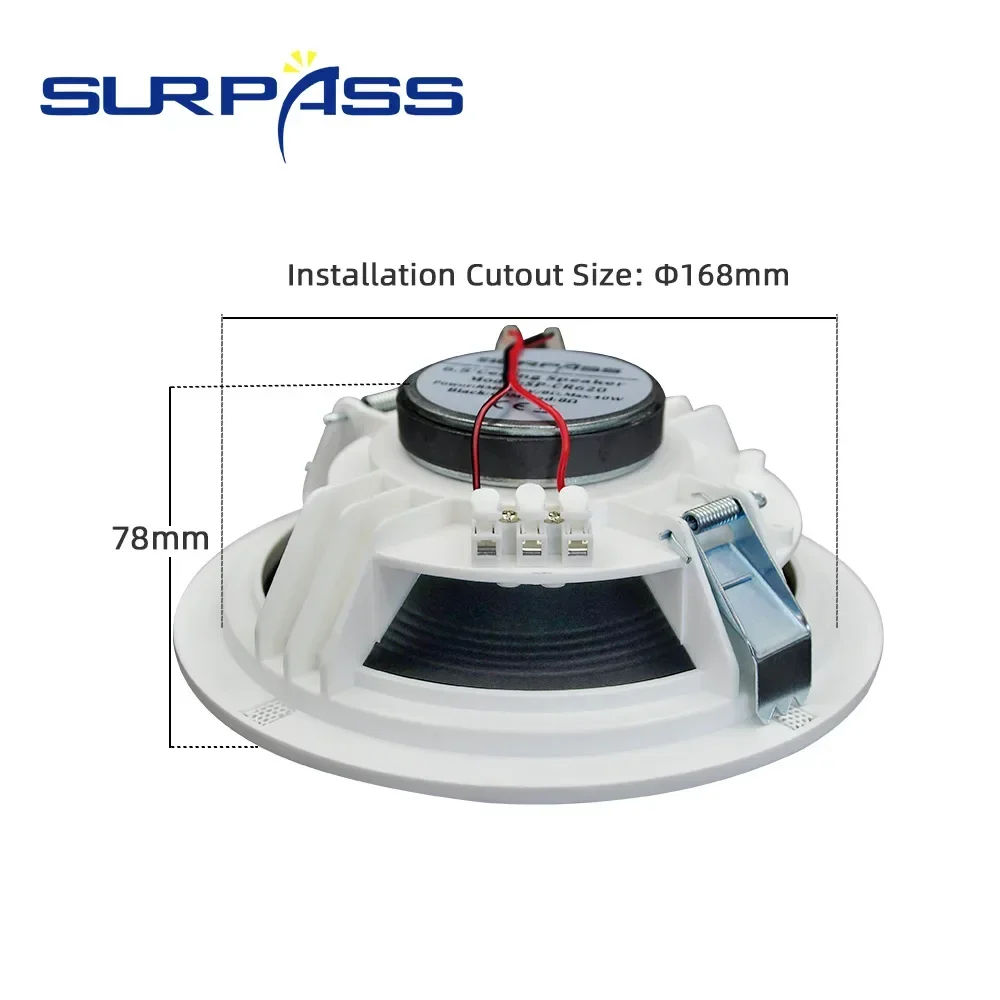 6.5 inch 20W Ceiling Speakers  - Home Cinema System recension och pris