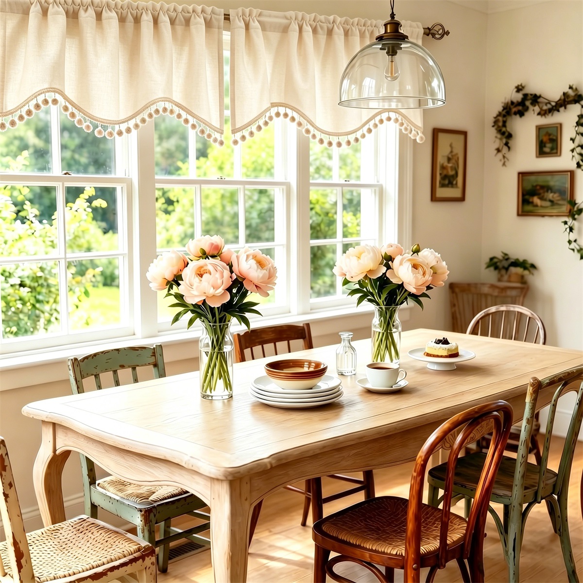 Beige Velvet Valance Curtain w - Blackout Curtain Thick recension och pris