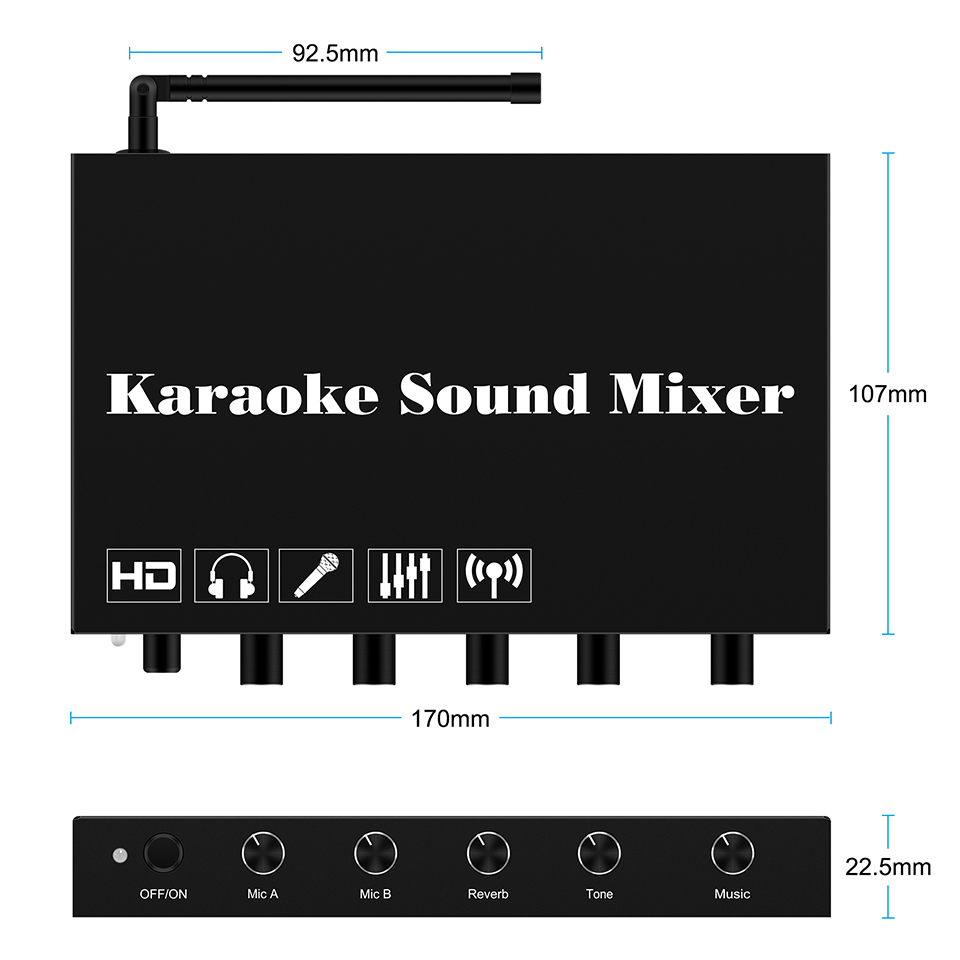 HDMI Karaoke Player Mixer Home - Soundbar Bluetooth Home recension och pris