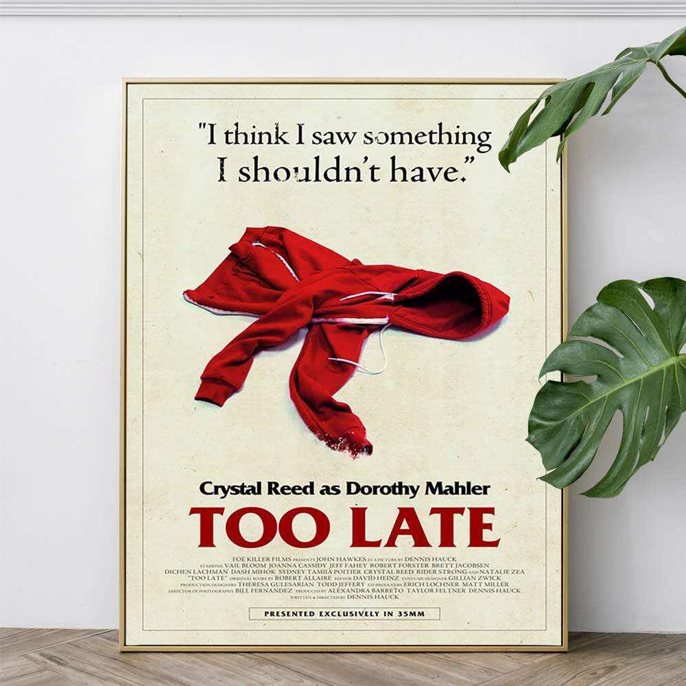 Too Late Drama Film Art Print  - Home Cinema The Drama recension och pris