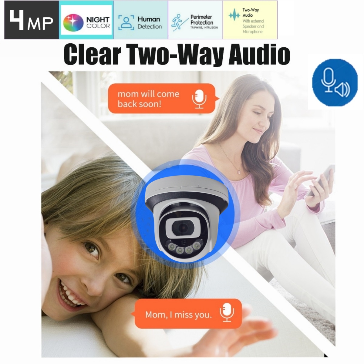 4MP WiFi Security Camera Indoo - Home Cinema System recension och pris
