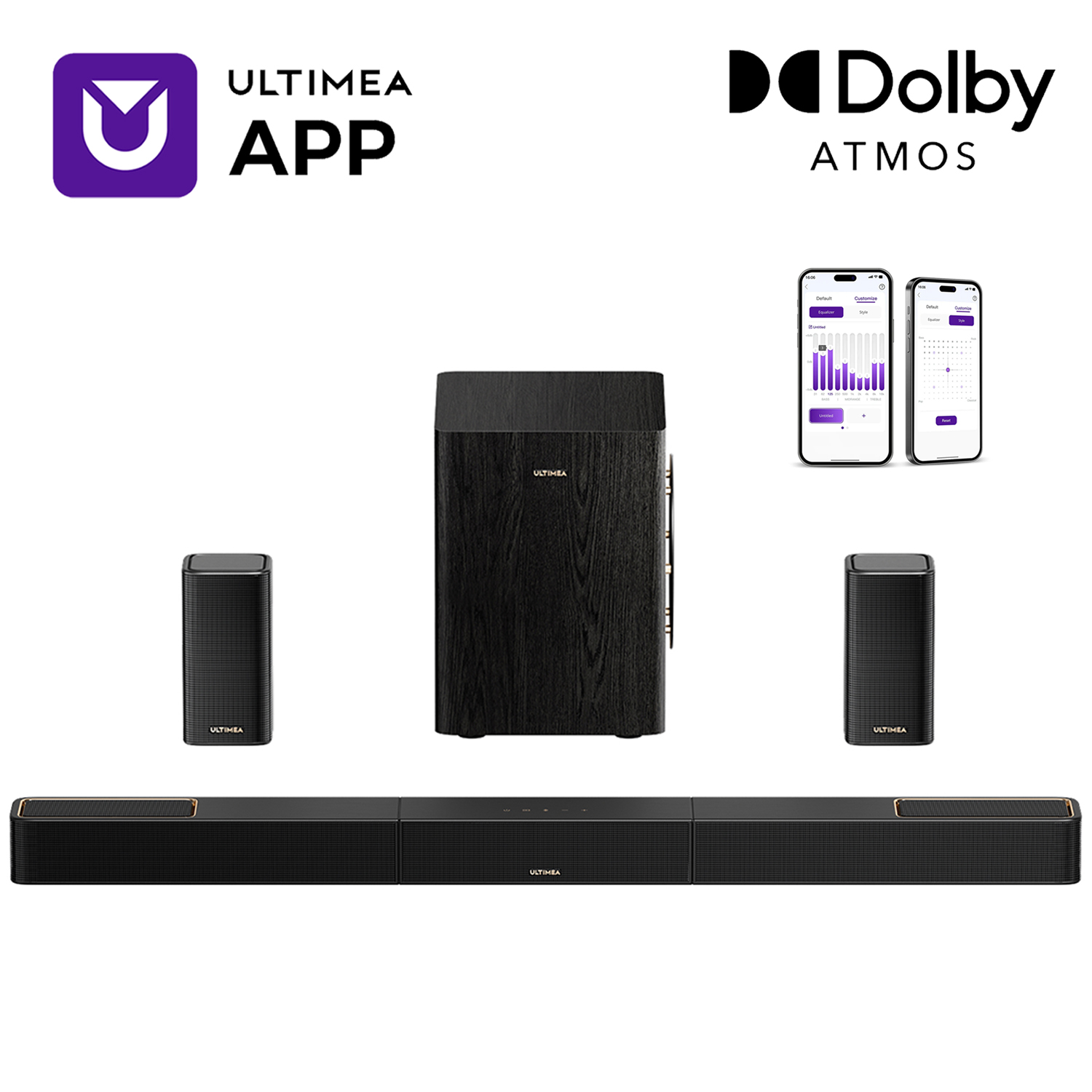 ULTIMEA 5.1.2 Surround Sound S - Home Cinema Atmos recension och pris