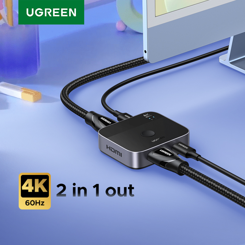 UGREEN HDMI USB C Switch 2 in  - Home Cinema Gaming recension och pris
