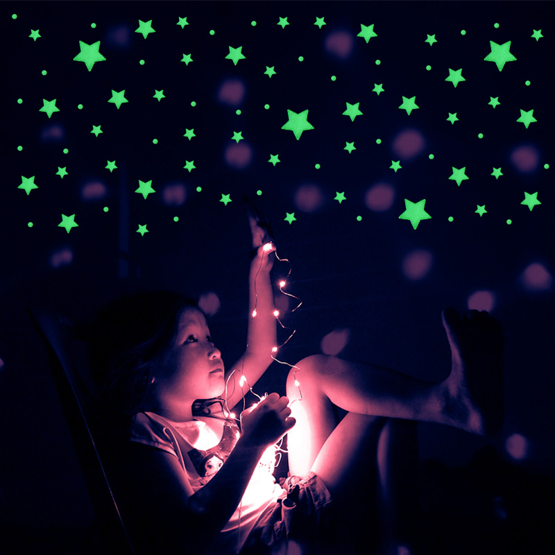 211pcs 3D Bubble Luminous Star - Home Cinema Room recension och pris