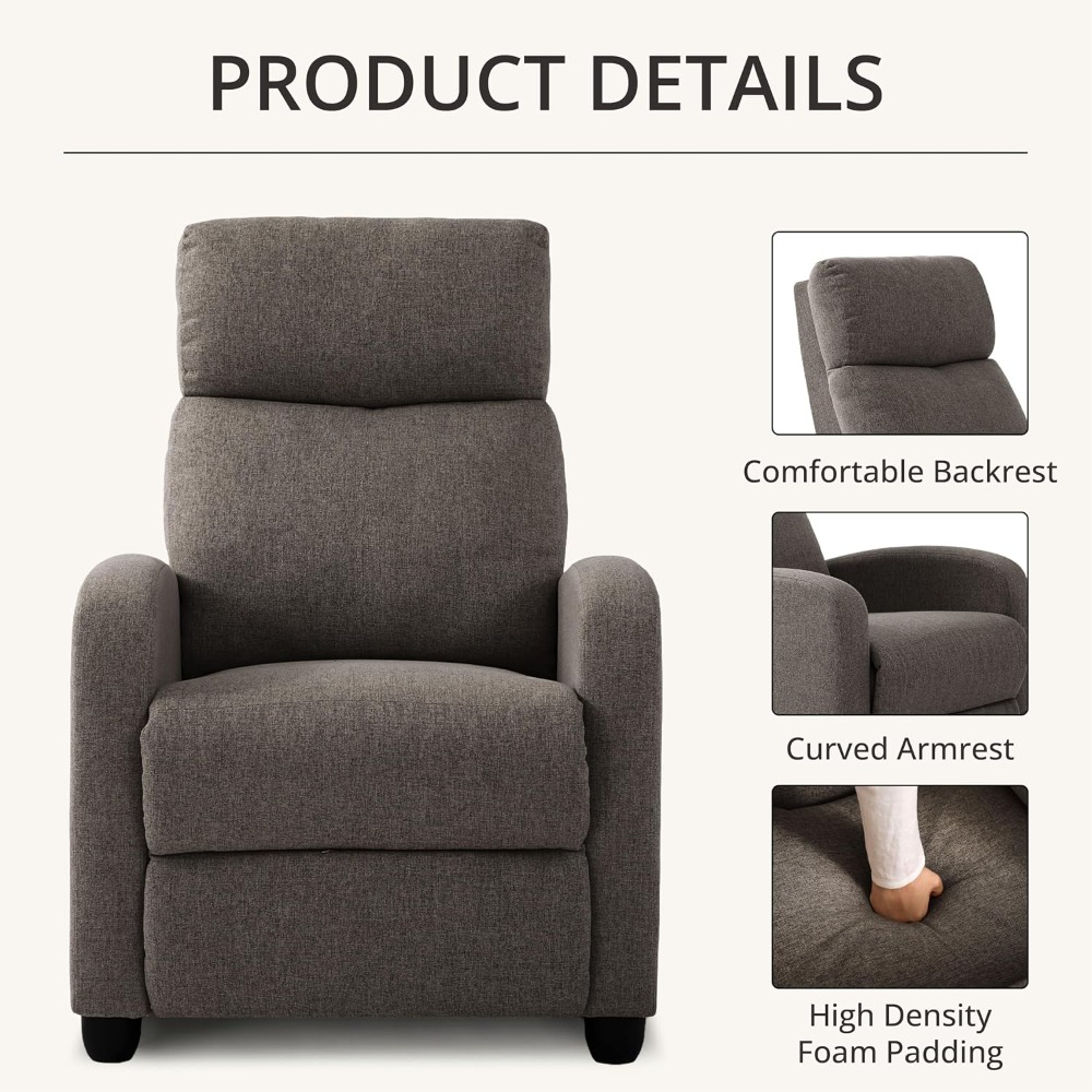 Modern Manual Push Back Reclin - Home Cinema Hall recension och pris