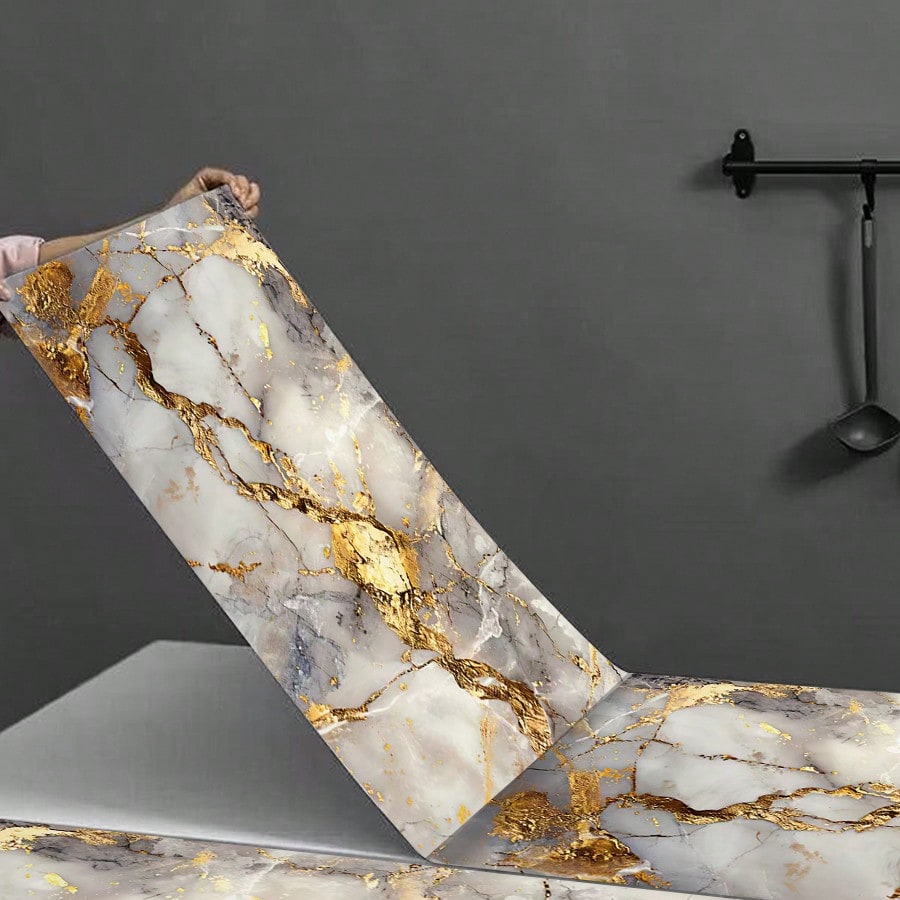 1roll Waterproof Marble Peel a - Home Cinema Room recension och pris