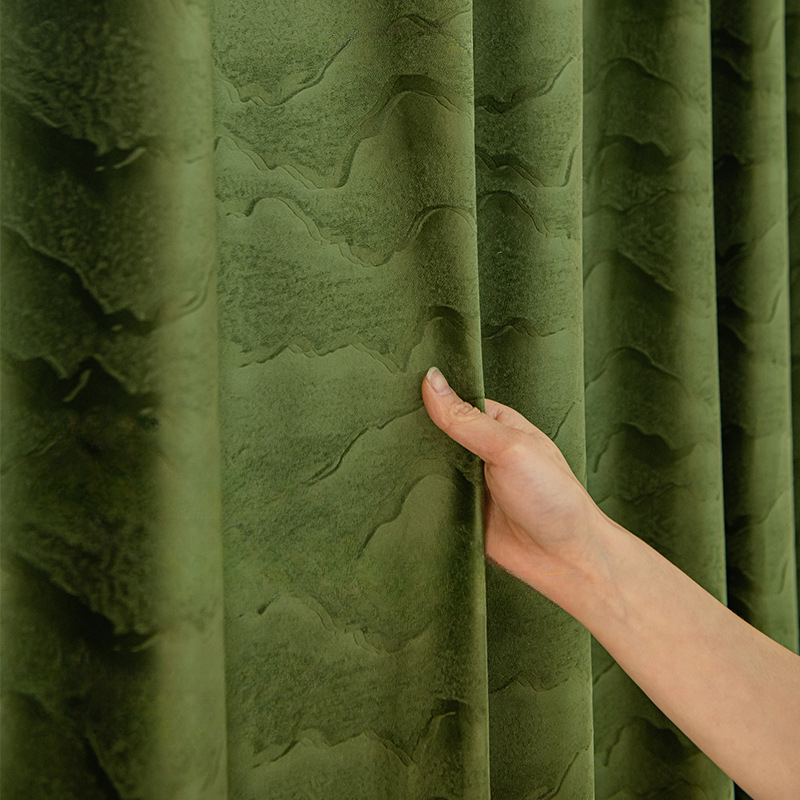 French Light Luxury Green Land - Blackout Curtain Thick recension och pris