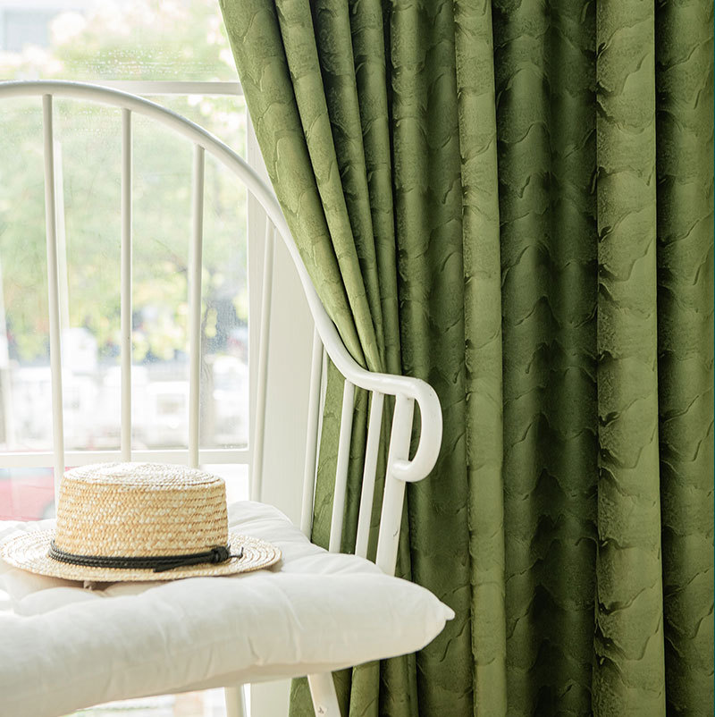 French Light Luxury Green Land - Blackout Curtain Thick recension och pris