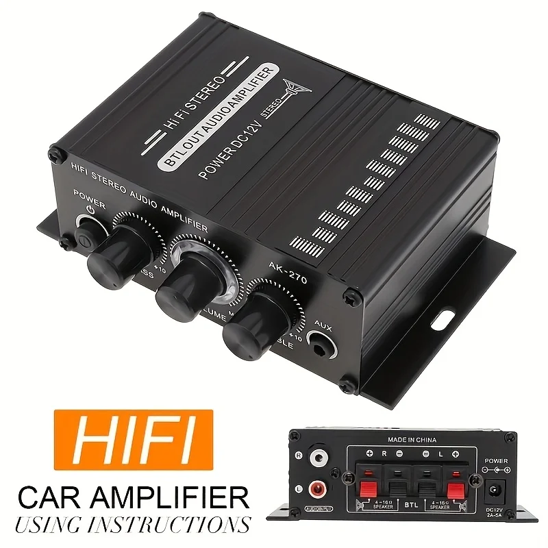 AK-270 400W Mini Power Amplifi - Home Cinema System recension och pris