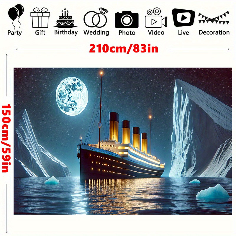 Titanic Ship Iceberg Moonlight - Home Cinema The Drama recension och pris