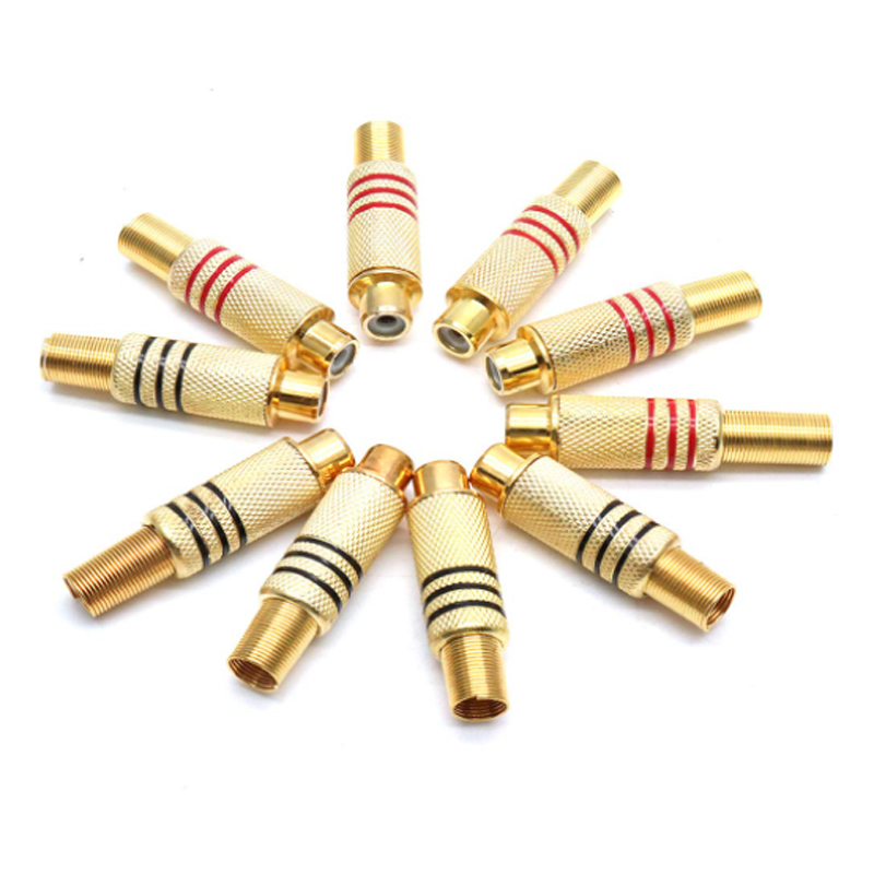 4PCS RCA Plug Gold Plated Sold - Home Cinema System recension och pris