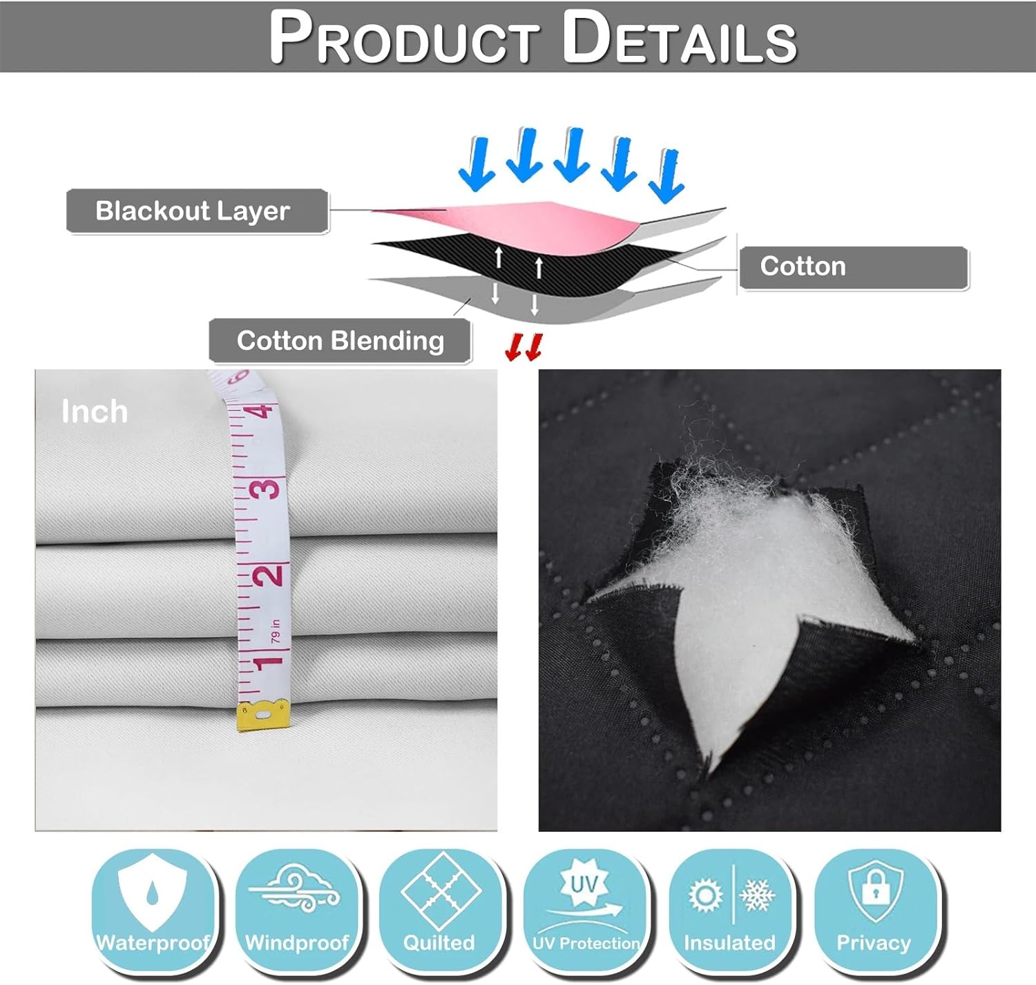 Waterproof Winter Curtains for - Blackout Curtain Thick recension och pris
